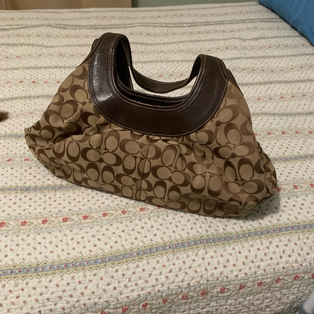 Coach Dark Brown Leather Bag